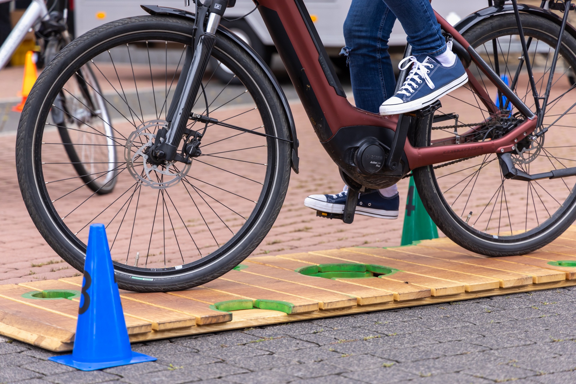 Radfahren in Action