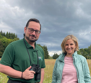 DBU-Generalsekretär Alexander Bonde und Umweltministerin Katrin Eder
